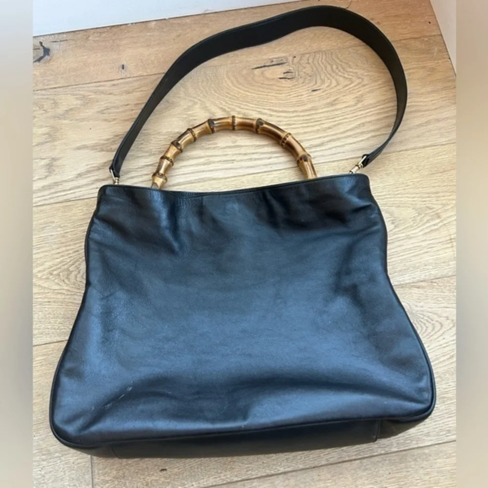 Gucci Leather Bamboo Crossbody/Hobo - Picture 2 of 10